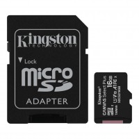 Kingston Micro SD Card 16GB Class 10, SD adapter -(Canvas Select Plus - SDCS2/16GB) 